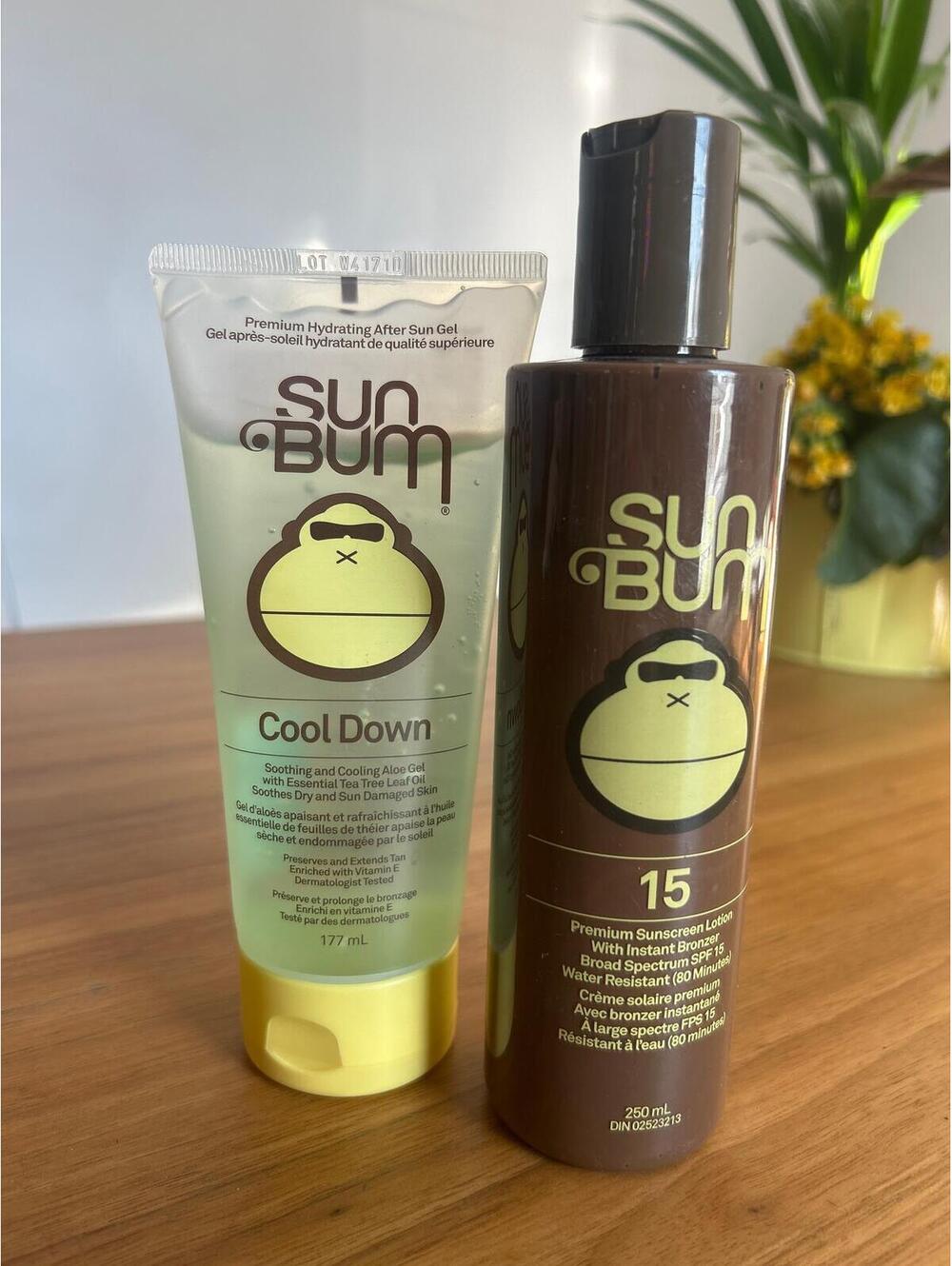 Sun Bum SPF 15 Bronzing Sunscreen + Cool Down After Sun Gel (2pc)